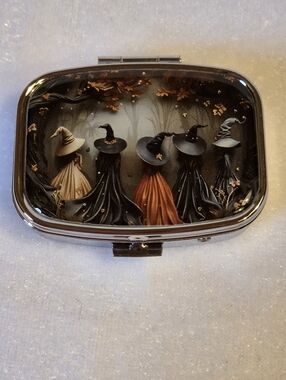 New "Witching Hour" 2-Compartment Mini Pill Box